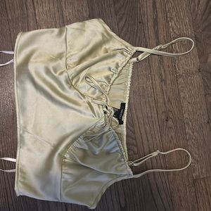 Silk Cropped Summer Top